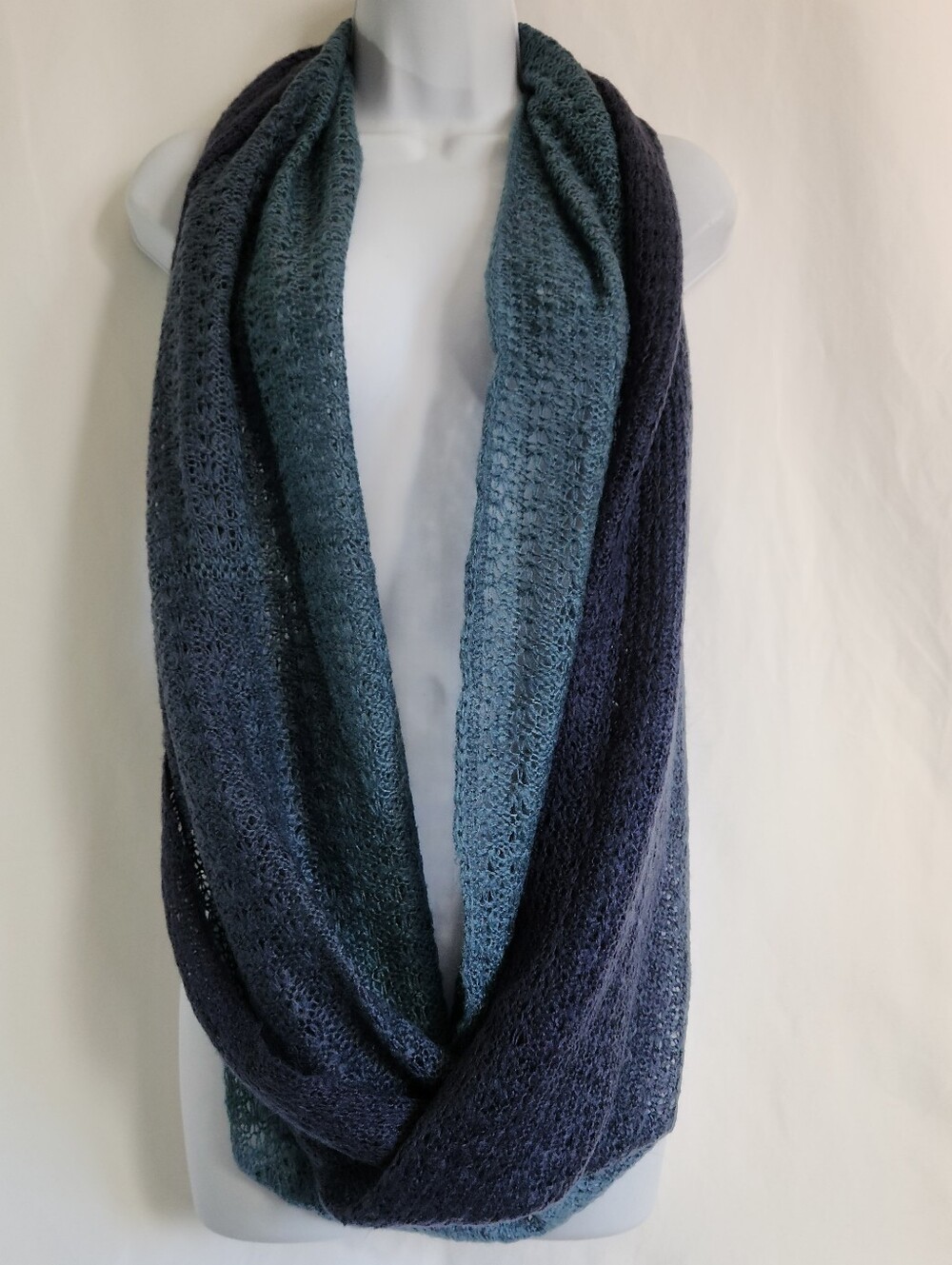pistil Blue Ombre Knit Infinity Scarf